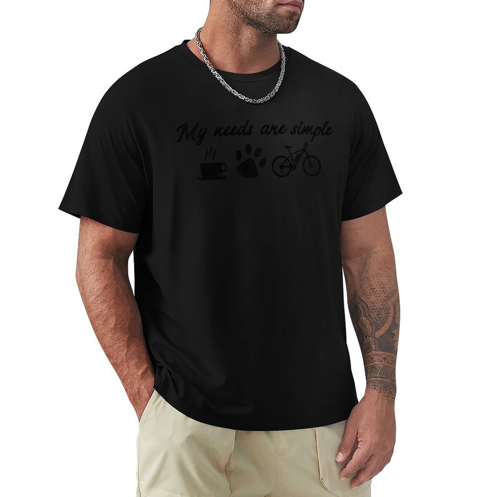 Coffee Tea Knits - Kaffee Tee Hund Hundepfote Fahrrad MTB