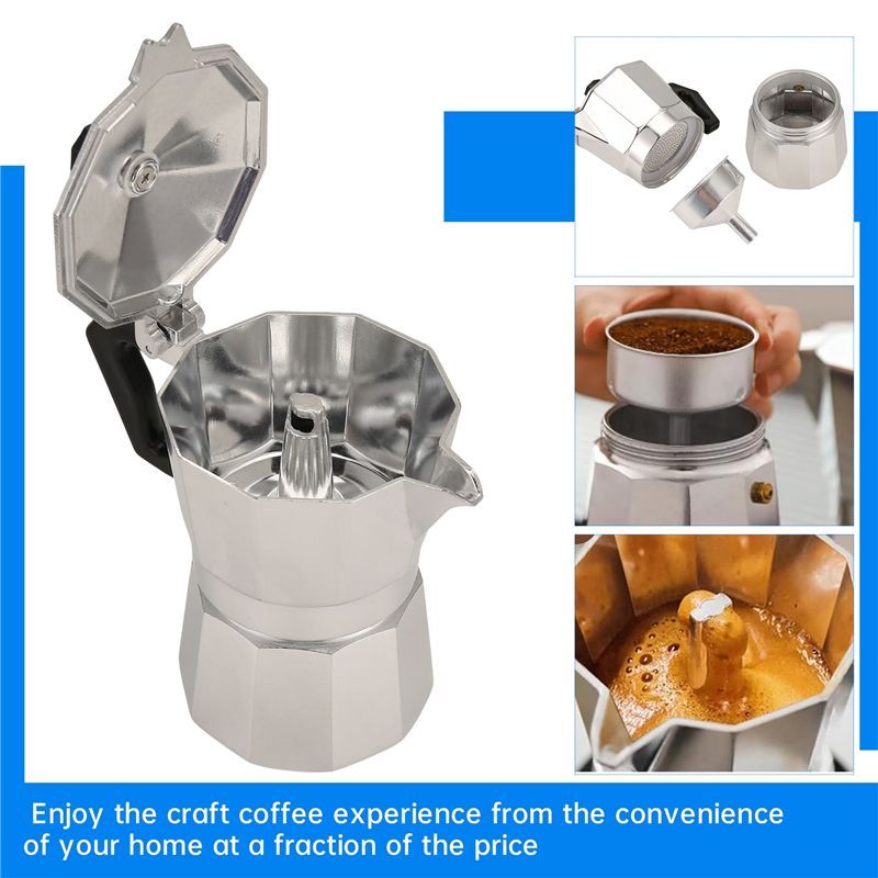 Moka Pot Stove - A92P Moka Pot Italienische Kaffeemaschine Espresso