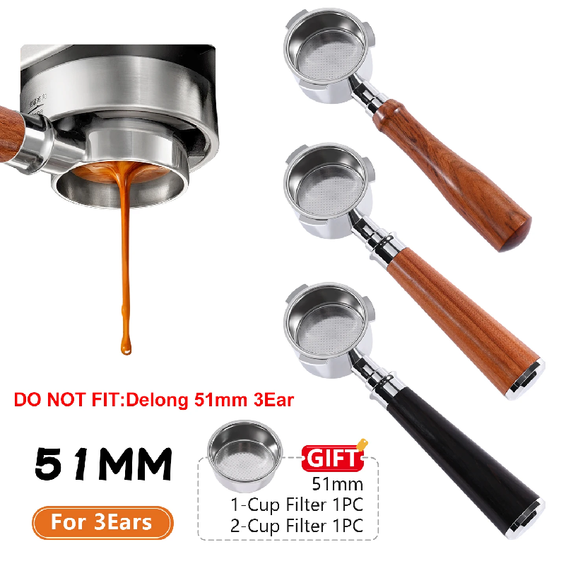 Coffee Tea Making Machine - Kaffee-Siebträger ohne Boden, 51 mm, für
