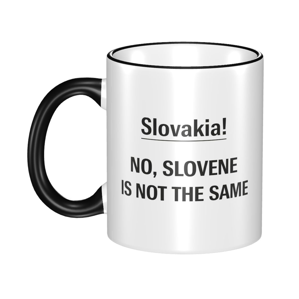 Coffee Tea Joke - Lustiger Geographie-Witz Slowakei vs. Slowenien Verwechselungstasse
