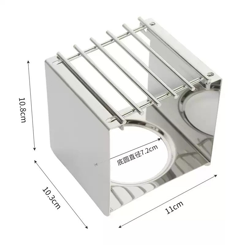 Moka Pot Stove - Quadratischer Kaffeekocherständer aus Edelstahl, stabiler Topfständer