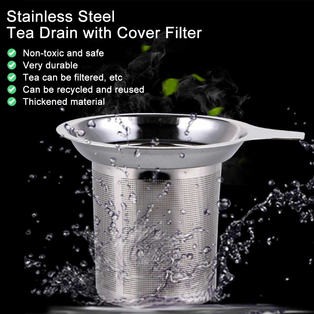 Coffee Tea Infusion - Einhand-Teekanne Edelstahl feinmaschiger Kaffeefilter Teekanne Tasse