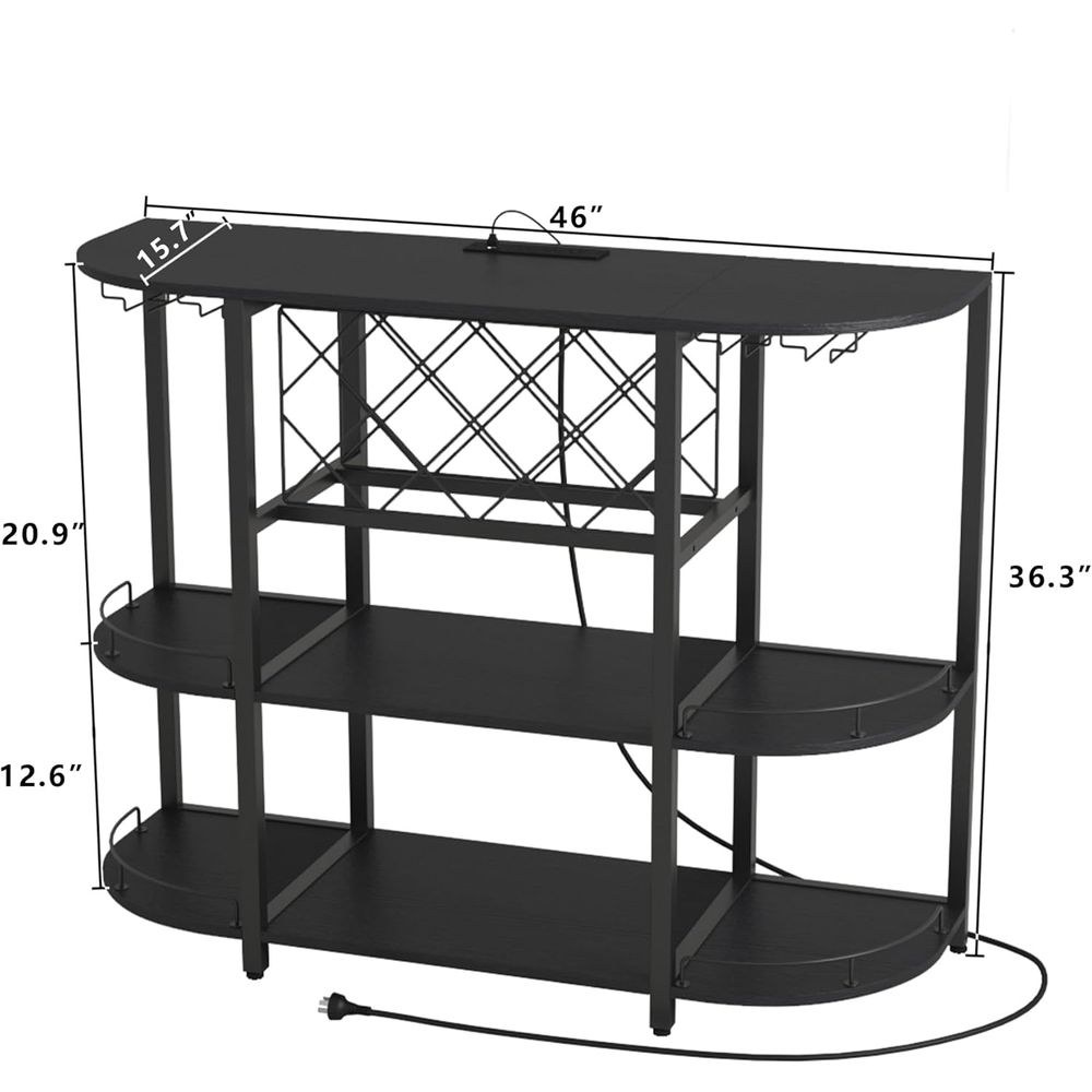 Schwarzer 3-stufiger Couchtisc – Coffee & Tea Ken'S House Bewertung und Preis