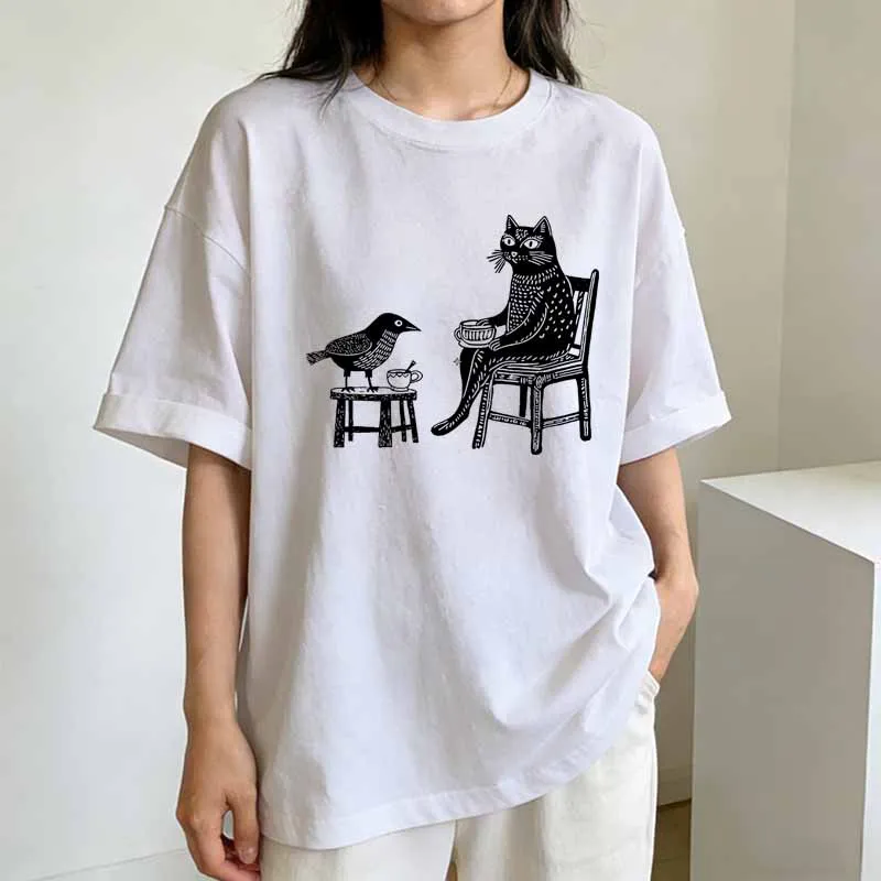 T-Shirt mit Aufdruck „Kaffee,  – Coffee Tea Knits Bewertung und Preis