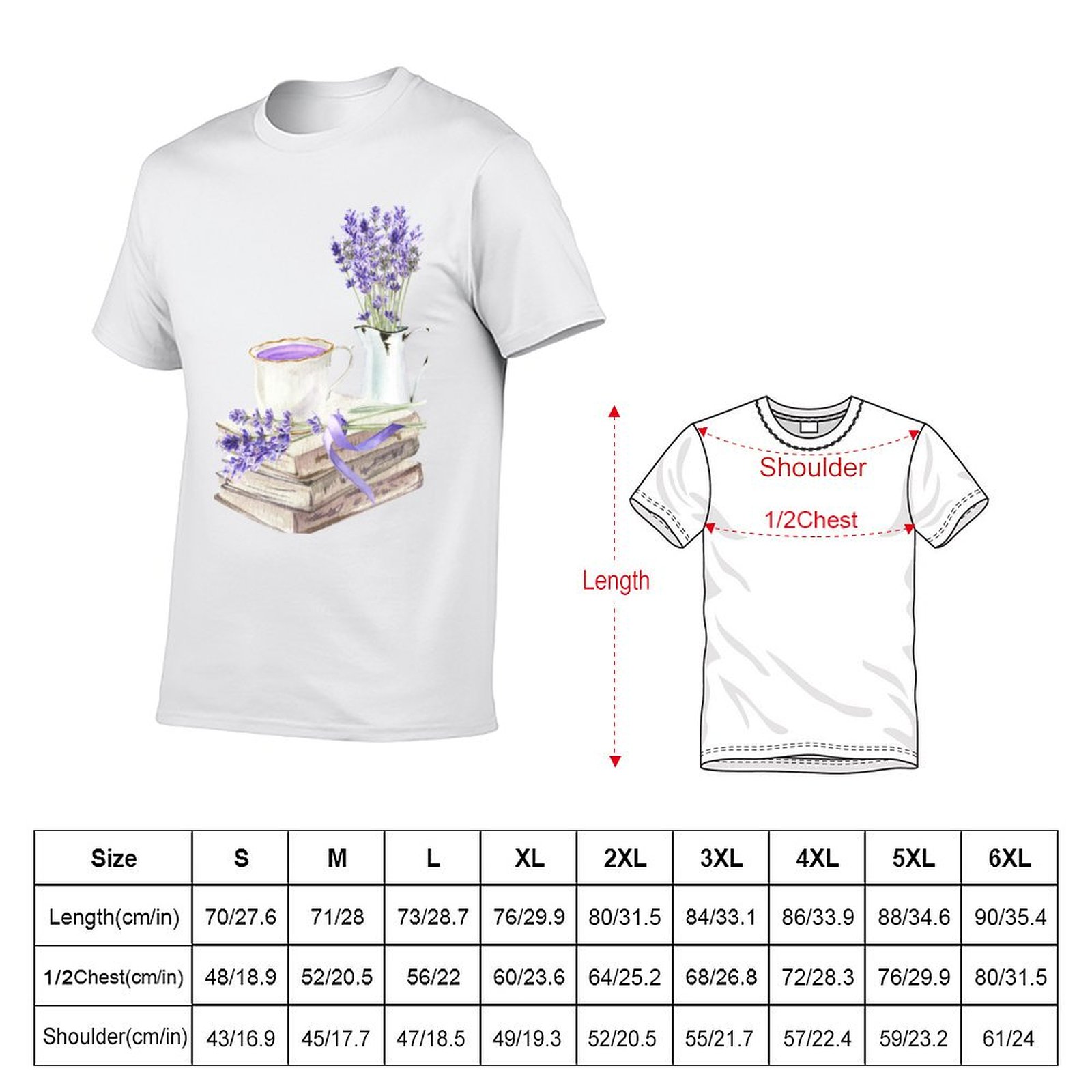 T-Shirt mit Aufdruck „Buch und – Coffee Tea Knits Bewertung und Preis