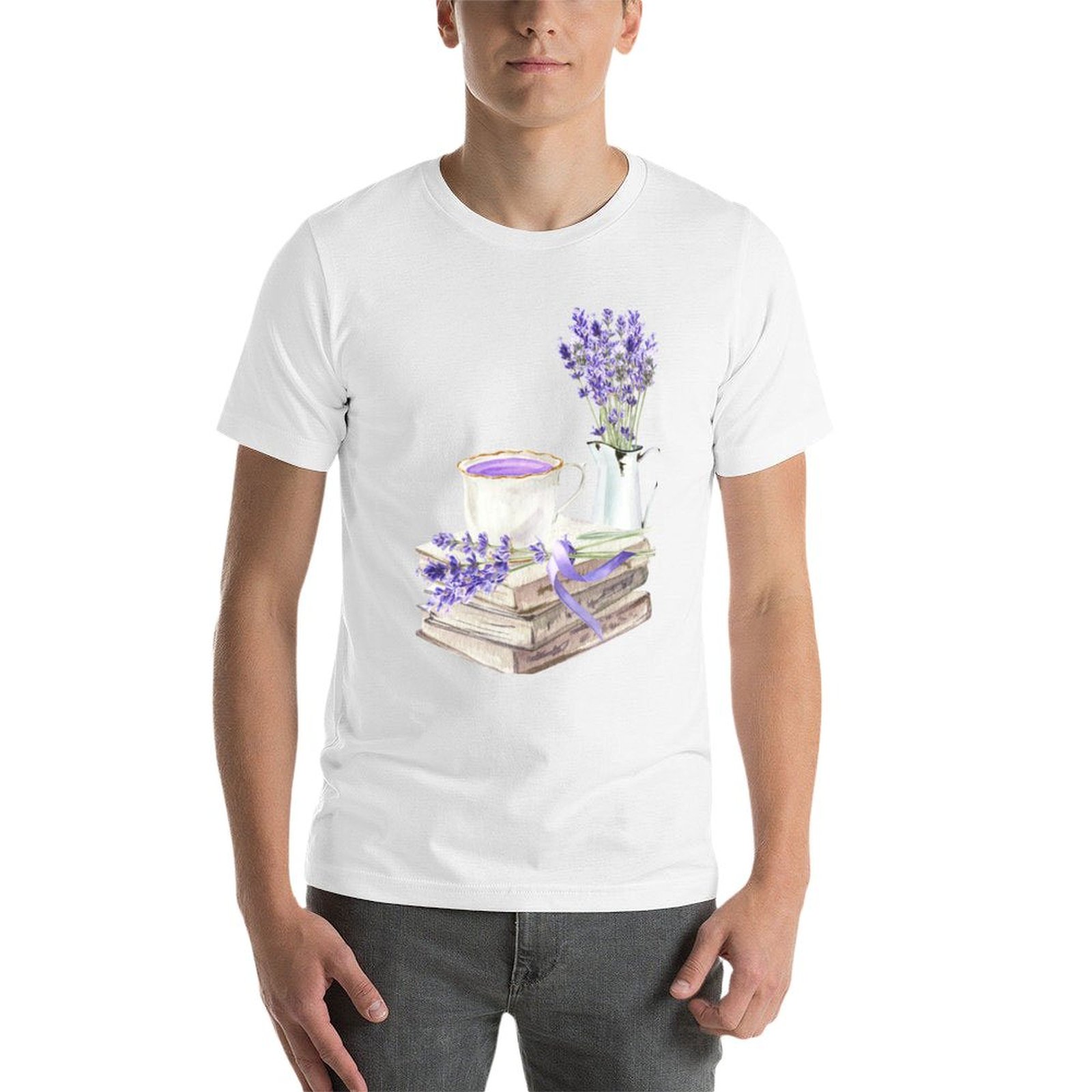 T-Shirt mit Aufdruck „Buch und – Coffee Tea Knits Bewertung und Preis