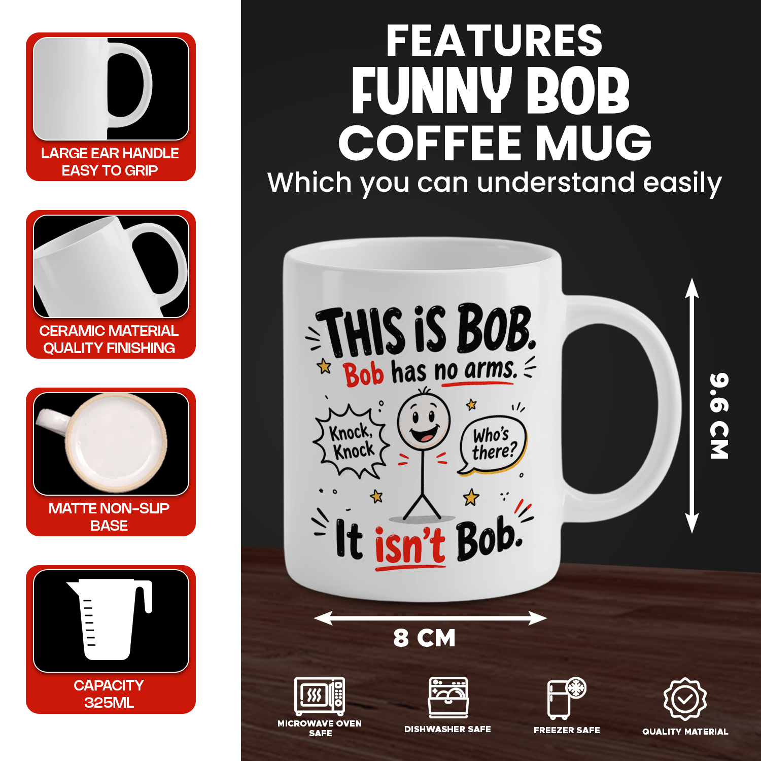 Lustige weiße Keramik-Kaffeeta – Coffee Tea Joke Bewertung und Preis