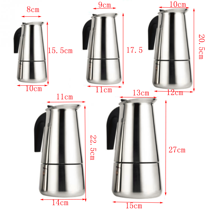100ml/200ml/300ml/450ml/600ml  – Moka Pot Stove Bewertung und Preis