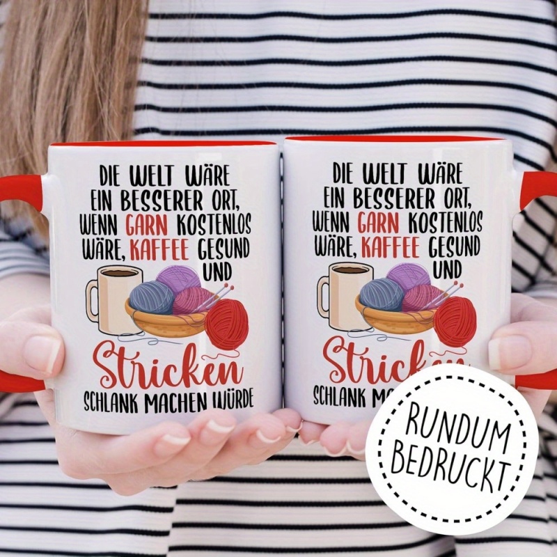 Lustige Strick-Tasse - „Wenn d – Coffee Tea Me Bewertung und Preis