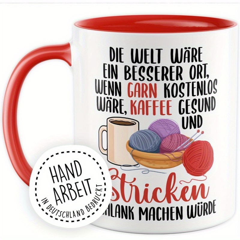 Lustige Strick-Tasse - „Wenn d – Coffee Tea Me Bewertung und Preis