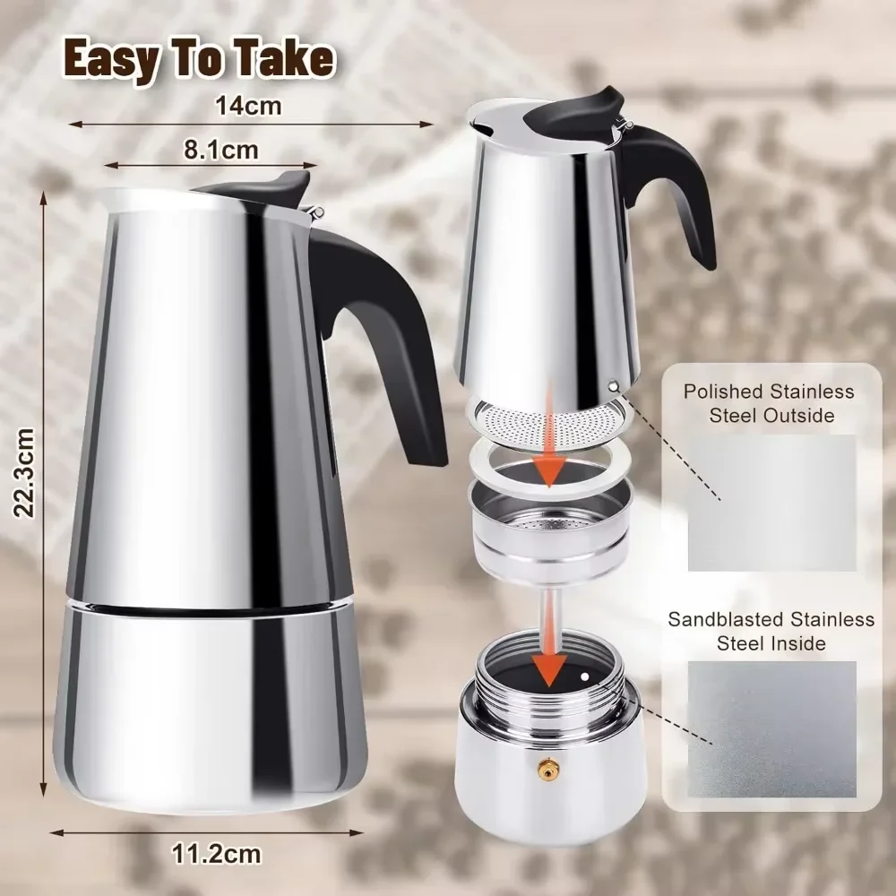 Kaffeemaschine Moka Pot 50 ml- – Moka Pot Stove Bewertung und Preis